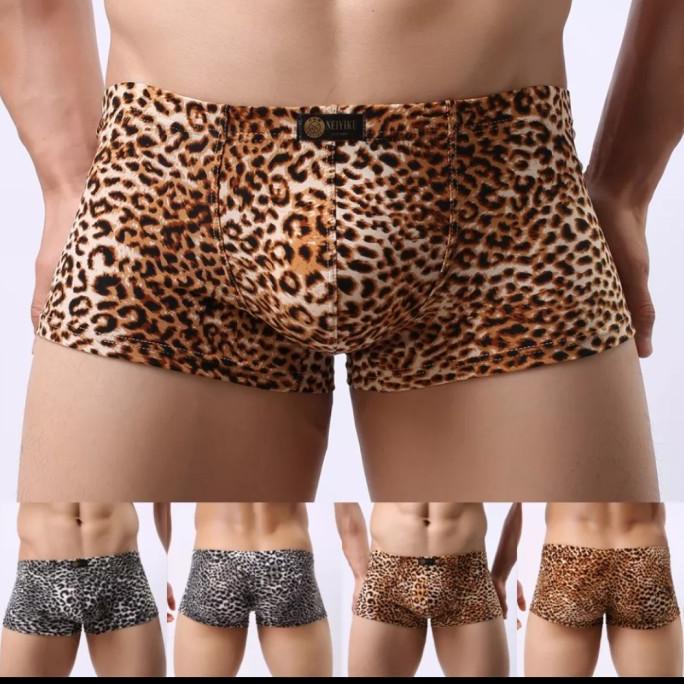 underwear men boxer leopard / celana dalam pria motif macan