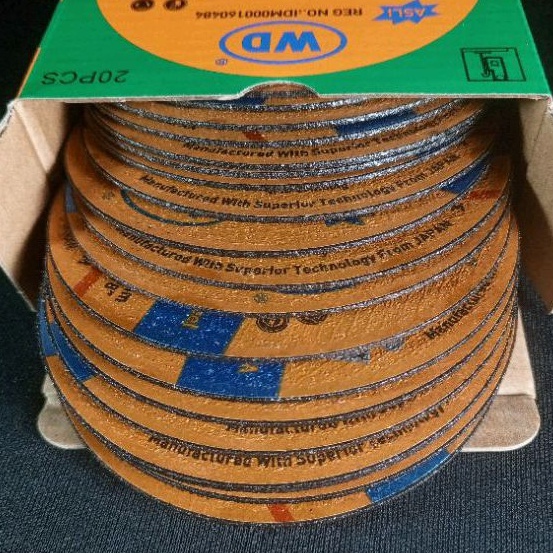 ZMHH4764  Mata Gerinda Abrasif WD Potong 4 Inci T41 Per Dus