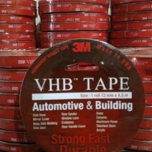 

(Z-N☞☑1] Original 3M Double Tape VHB 12mm Super Kuat Super Lengket Tahan Lama/ muraah.!
