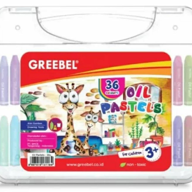 

(O-V☞»6) Crayon Oil Pastel GREEBEL 36 Warna/ top.prooduk..!