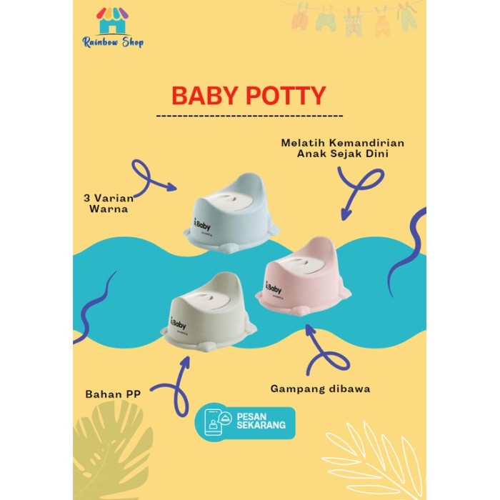 Terlaris Pispot Bayi Potty Baby Anak Toilet Trainer Kloset Anak Pispot Duduk