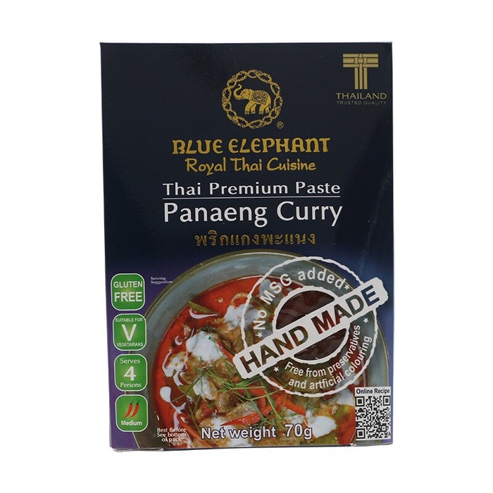 

Bumbu Blue Elephant Panang / Panaeng Curry Thai Premium Paste 70 Gram
