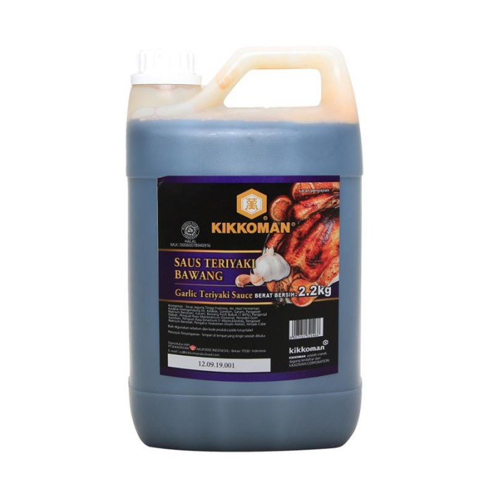 

Saus/Bumbu Teriyaki Bawang Kikoman/Kikkoman Jerigen 2,2Kg