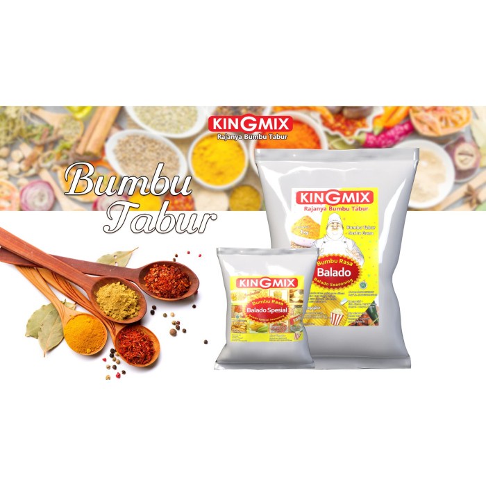

Bumbu Tabur Kingmix Paket 8 Rasa X 250Gr
