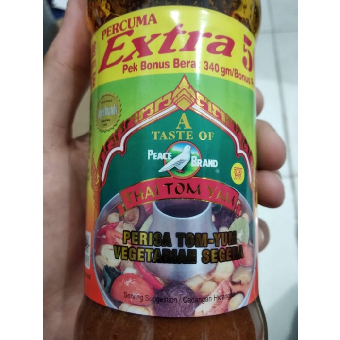 

Thai Tom Yam / Tom Yum Vegetarian Merk Peace Brand 340Gr