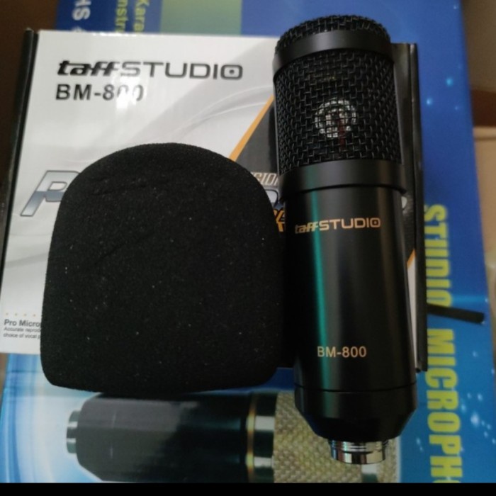 MIC CONDENSER TAFFWARE TAFFSTUDIO BM-800 FOR HOME RECORDING BM800