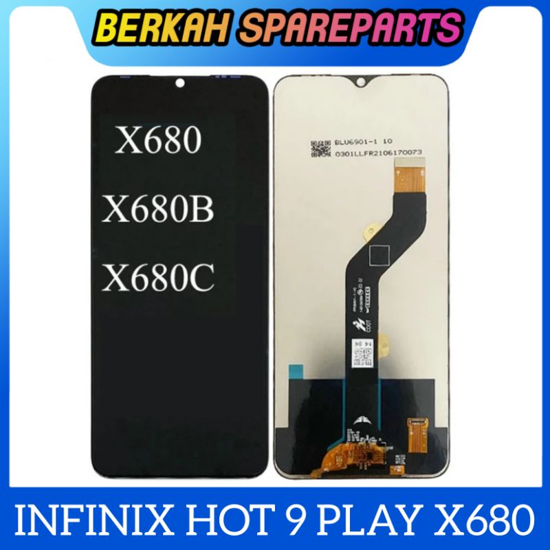 LCD TOUCHSCREEN INFINIX HOT 9 PLAY X680 - X680B LCD TS FULLSET