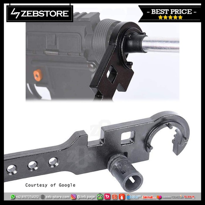 Terlaris Kunci Matahari Delta Ring & Butt Stock Wrench Tool Std M4 Aeg