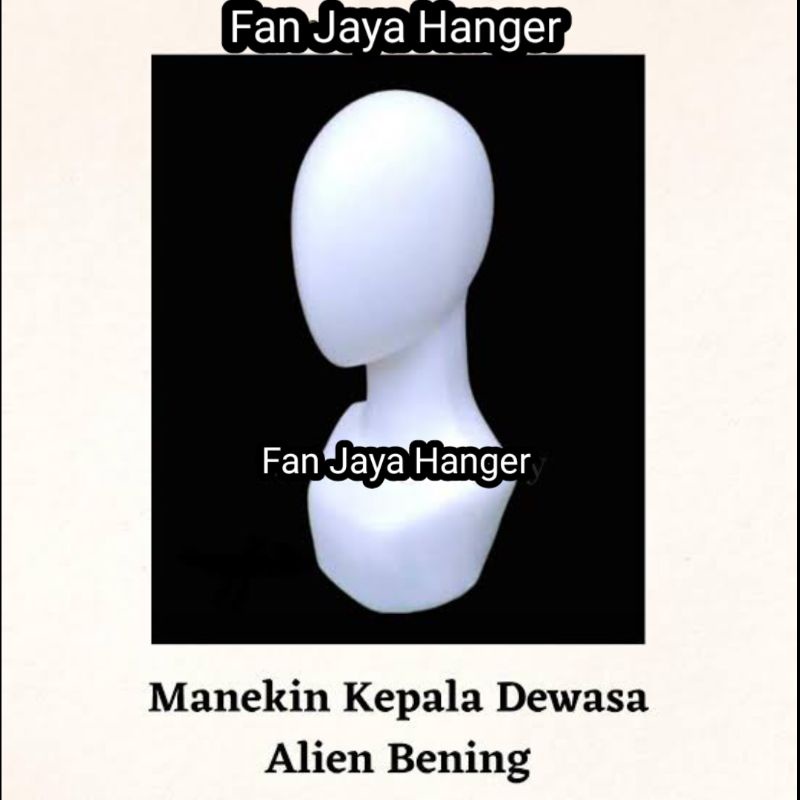 Manekin Patung Kepala Alien Dewasa