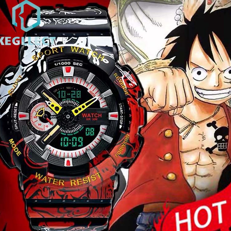 Miliki sekarangPp6P0 Casio Design One Piece + Dragon Ball Z Joint Model Shockproof Waterproof Automa