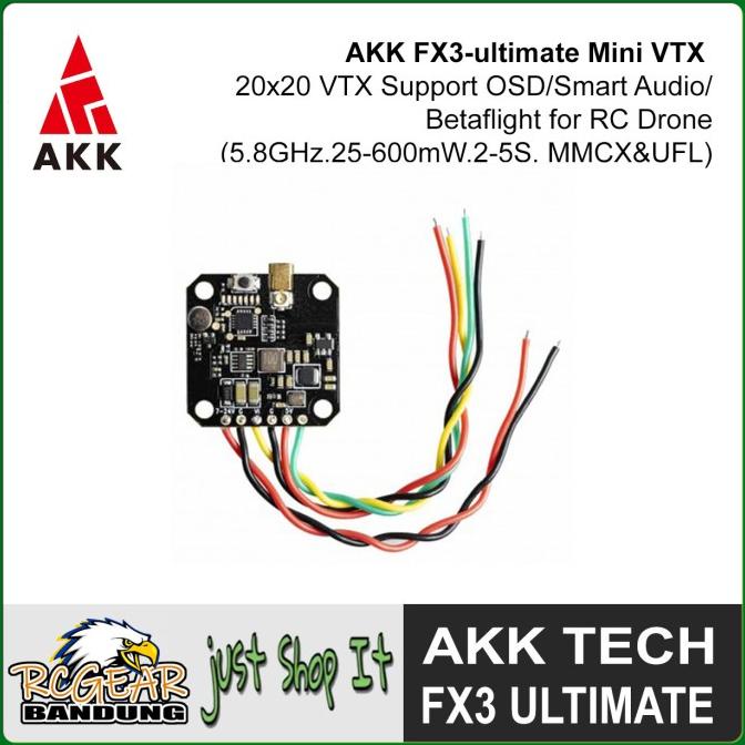 AKK FX3 Ultimate VTX Analog 5.8G 600mW 20x20mm Video Transmitter