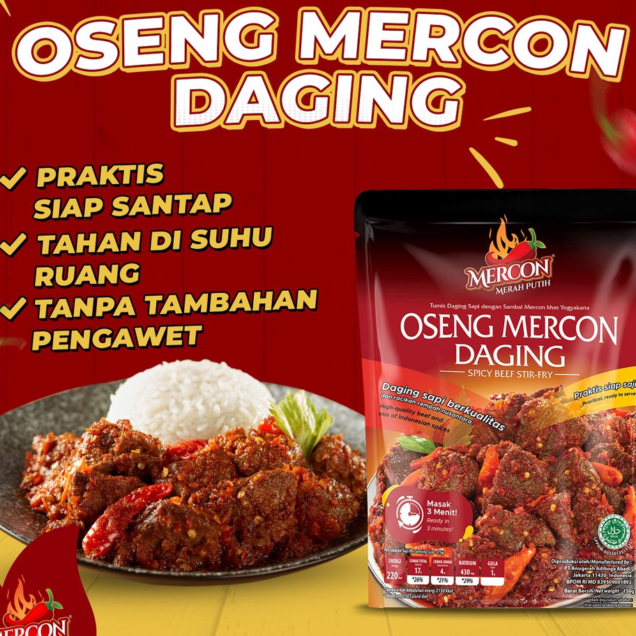 

Harga Termurah Mercon Merah Putih - Satuan || Oseng Mercon Daging Serba Murah