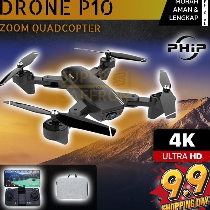 Drone PHIP P10 Quadcopter Camera Zoom 4K HD Murah Remote Control