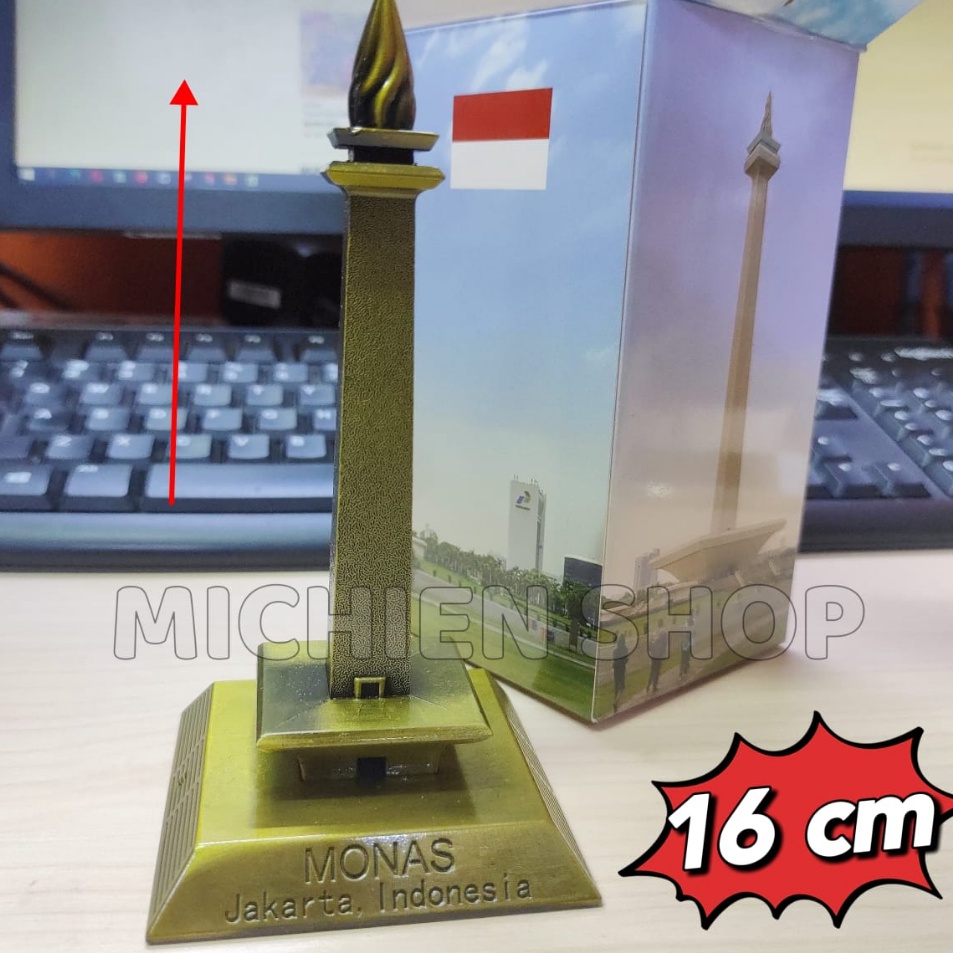 ↑HRV Miniatur Monas Jakarta Indonesia souvenir jakarta ✤ (Grosir)