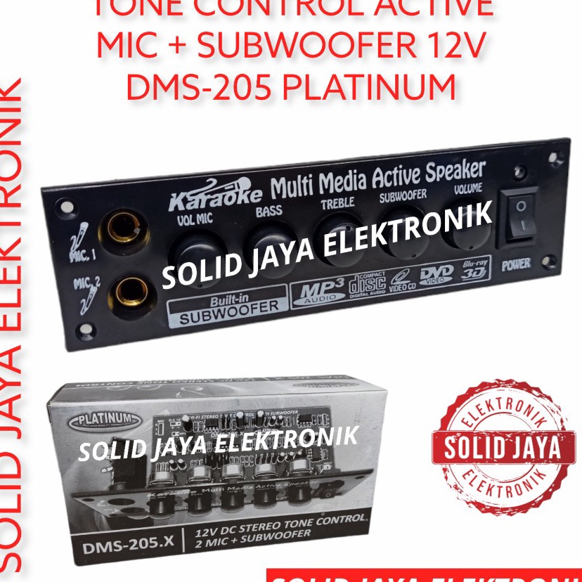 Dijual  KIT TONE CONTROL AKTIF 12V DC DMS205 KONTROL HI FI STEREO SUBWOOFER SUB MIC MIC KARAOKE 12 V