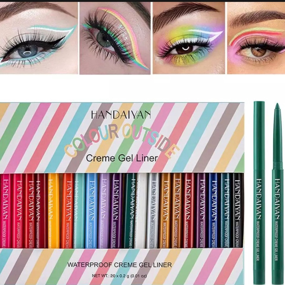 Harga Termurah rcsbeauty✔️ - 1pcs HANDAIYAN PENSIL  handaiyan eyeliner pensil warna putih merah biru