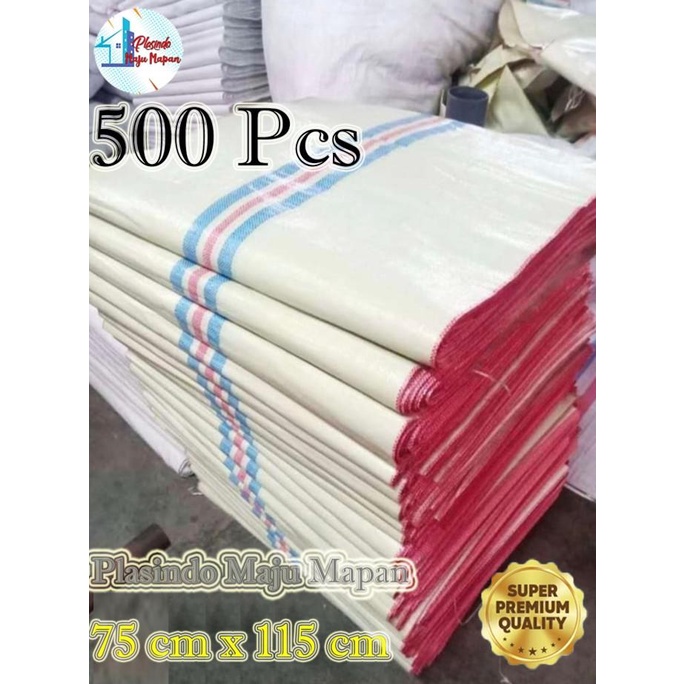 

Karung plastik 75x115 cream / Karung plastik 100kg 75 x 115 - 500 Pcs