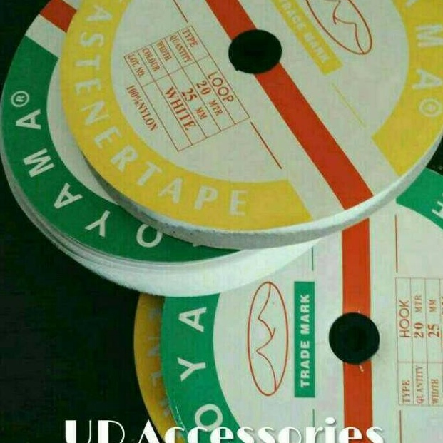 

Promo Perekat / nylon tape /velcro 1" (2,5cm) 20meter HB0