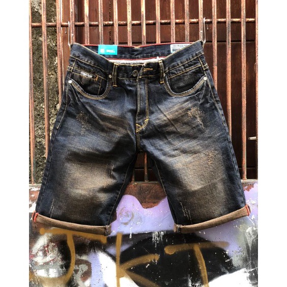 Harga Termurah Celana Jeans Pendek Pria Boombogie Distro Original Premium/Celana Jeans  Pendek Cowok