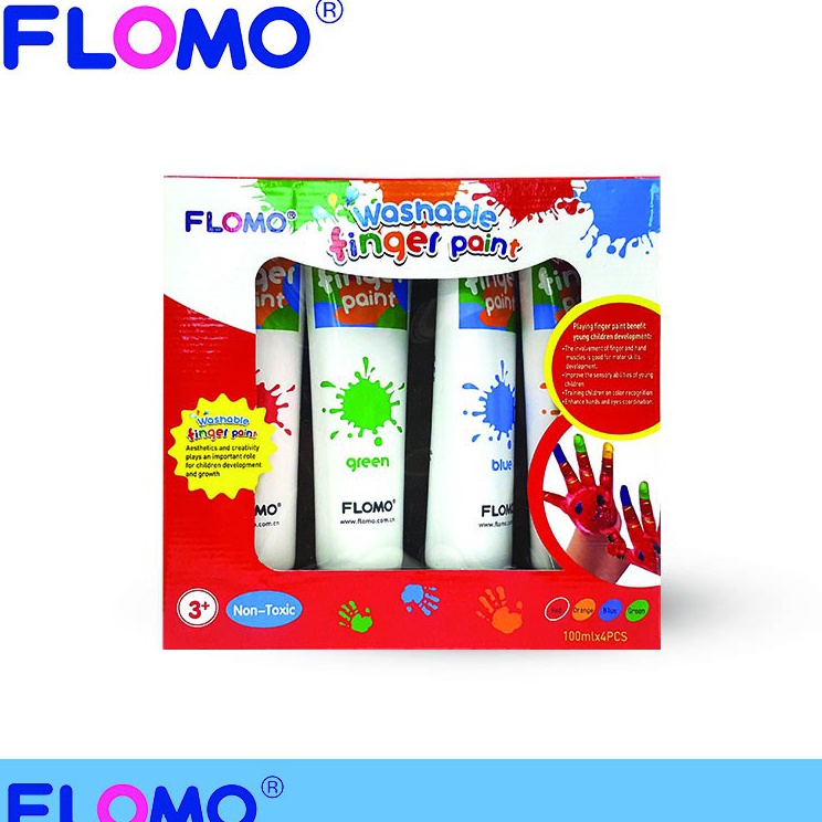 

✼Kirim Sekarang✮ Asaba Stationery - Flomo Finger Paint Set Regular Set- Mainan Cat Anak T53 ✳