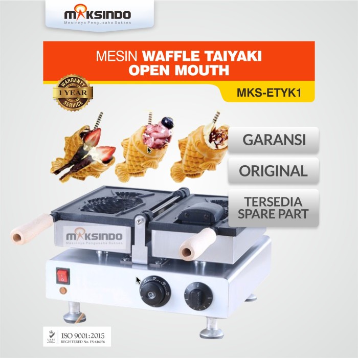 Terlaris Mesin Waffle Taiyaki Open Mouth (Etyk1)