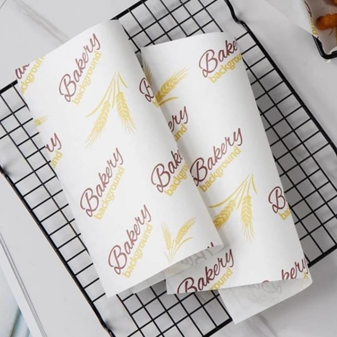 

------] Kertas Laminasi/Wax paper ~ Motif BAKERY GANDUM Uk. 20x20cm