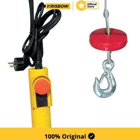 Krisbow Alat Derek Elektrik Hoist Reel Double Hook 1 T