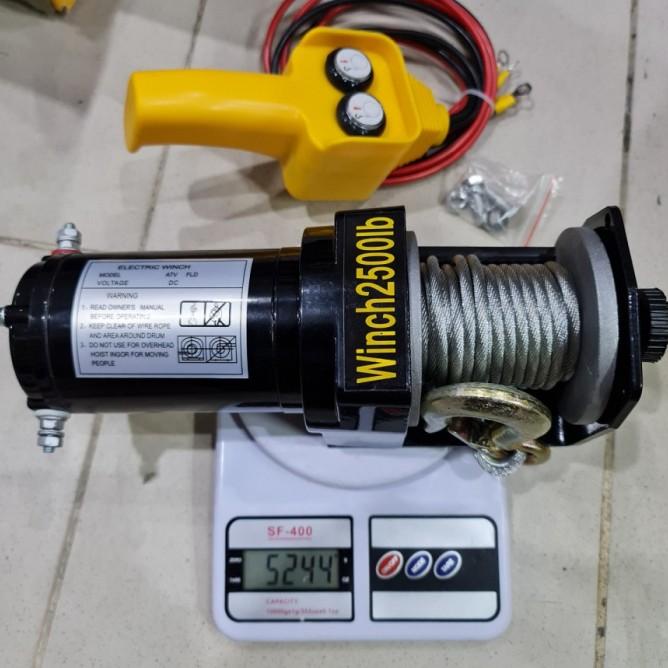Winch Atv Hoist 2500 Lbs Electric Winch 1100 Kg