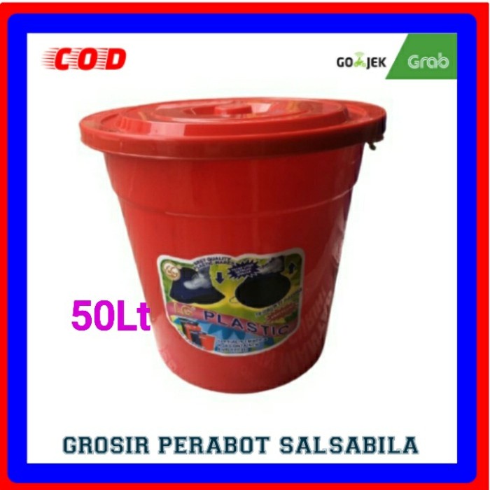 [Q5F78] Ember Tong Kamar Mandi Plastik Besar 50 Liter Lg Warna [W09M]