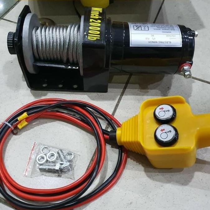 Winch Atv Hoist 2000 Lbs Electric Winch - 1000 Kg