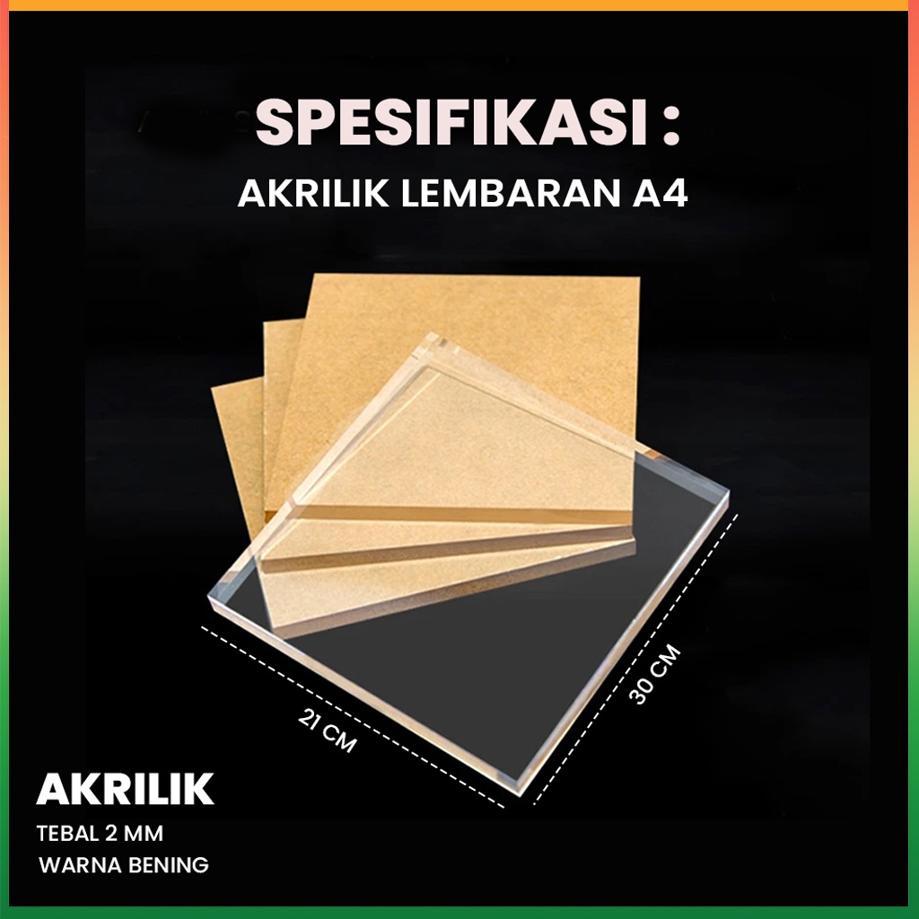 

Akrilik Lembaran Jumbo 50x70 cm Bening Polos Transparan Acrylic Besar For Wedding Sign