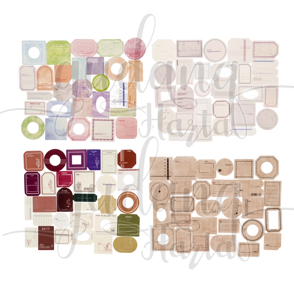 

Sticky Notes Vintage Set Notes Motif Simple Polos DIY GH 301370