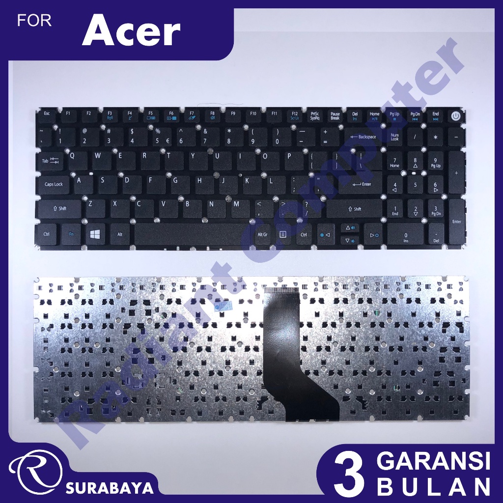 Keyboard Acer Aspire 3 A315-21 A315-21G A315-31 No Backlight