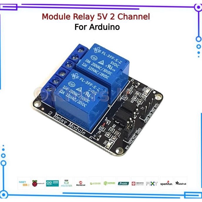 Module Relay 5V - 2 Channel For MCU Arduino Raspberry Modul