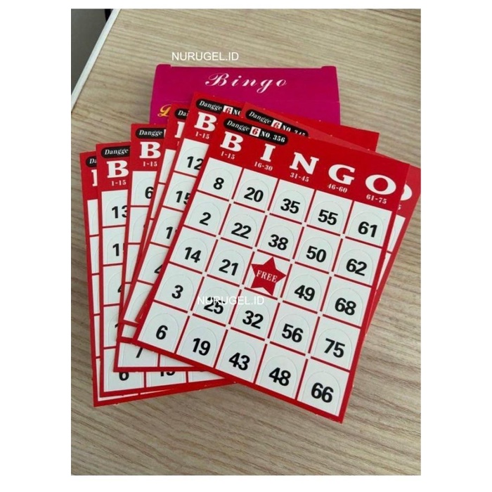 Bingo Card / Kartu Bingo 60 Pcs