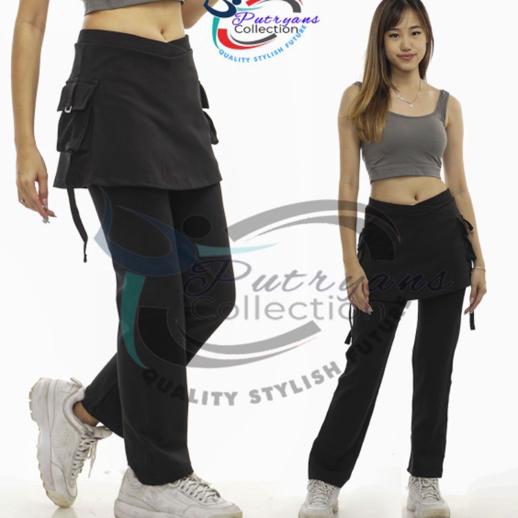 KM CELANA SENAM ROK KANTONG HITAM ✥ ➘
