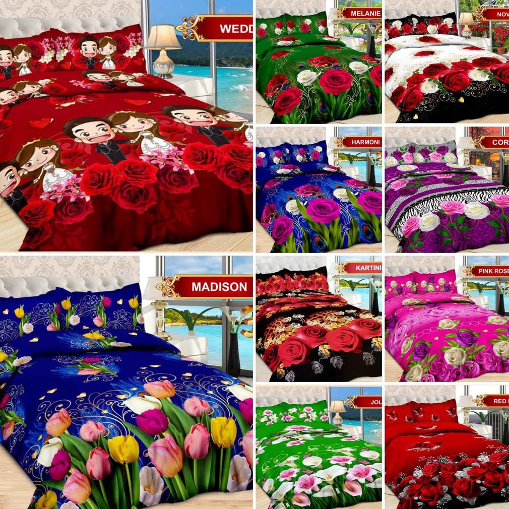 PROMO SPREI BONITA 3D KING SIZE KASUR NO. 1 180 x 200 SEPREI SEPRAI SPRAY SEPREY SEPRAY SPRAI 180x20