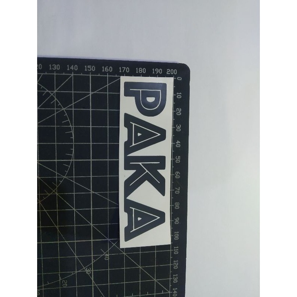 

cutting stiker paka