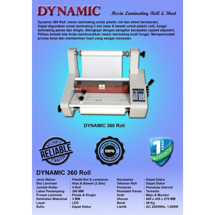 

Mesin Laminating Dynamic 360 Roll