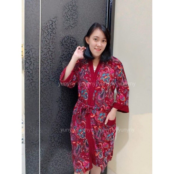 Kimono Handuk Mandi Wanita Dewasa Motif Batik