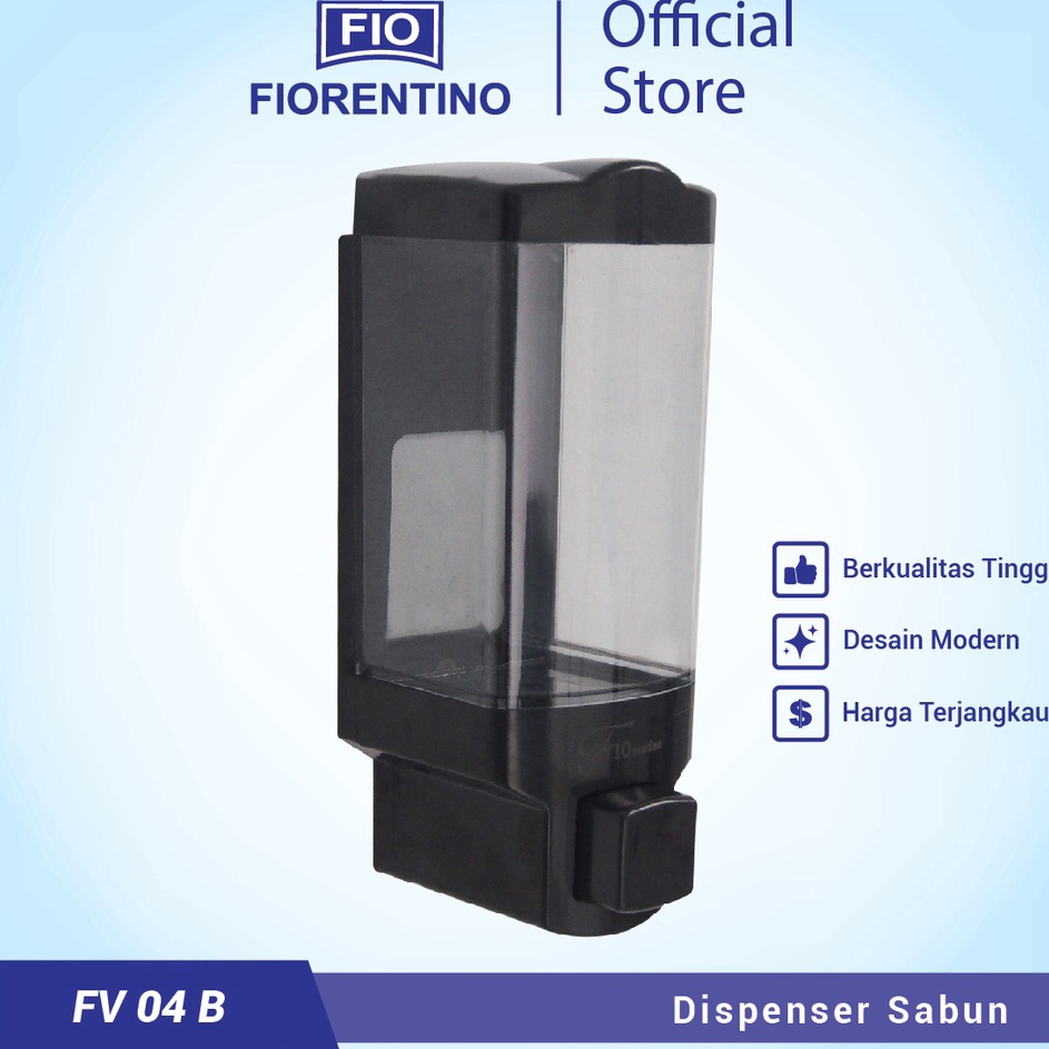 ➧Hik Fiorentino Dispenser Sabun / Tempat Sabun Cair Hitam FV04B ❉ F °