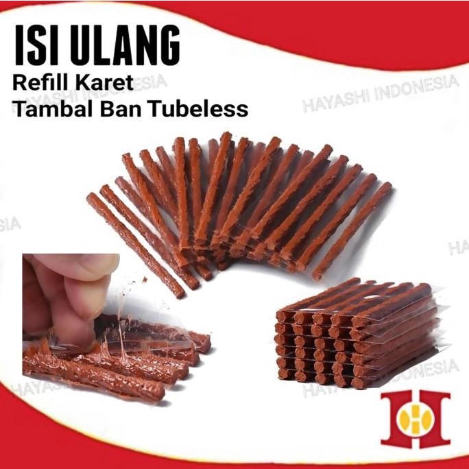 Refill Isi Karet Ban Tubles Ulang Tambal Ban Lem Cacing Mobil Motor