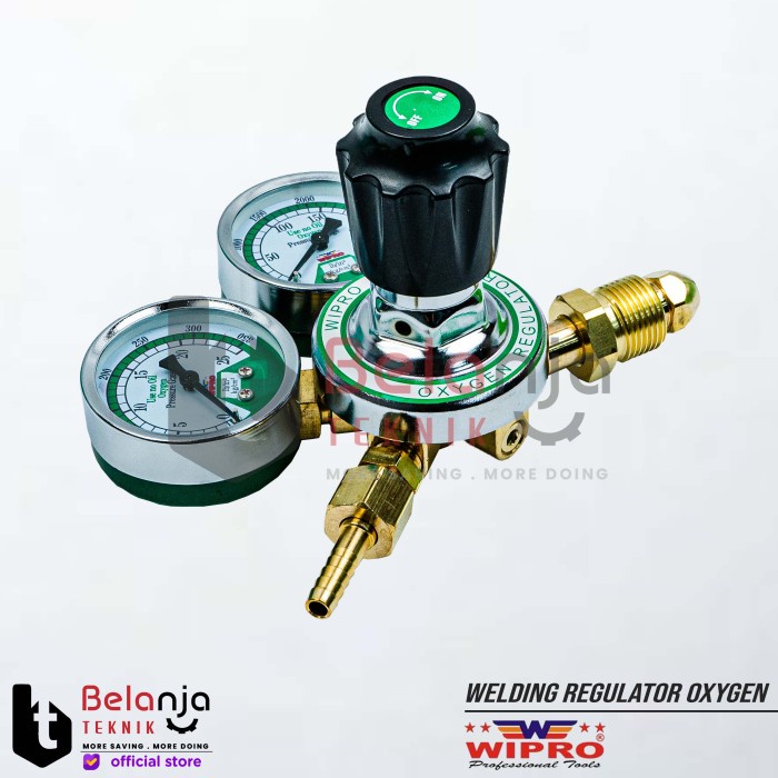 Wipro Welding Regulator Oxygen Tabung Las Oksigen OR 03 Double keren