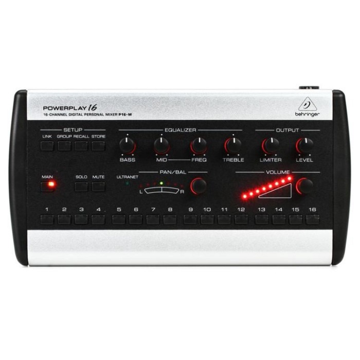 Behringer Powerplay P16-M 16-Channel Digital Personal Mixer ,Bmj