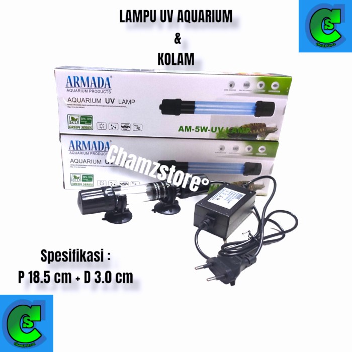 lampu UV aquarium kolam koi 5 7 9 11 13 15 20 watt UV ultraviolet