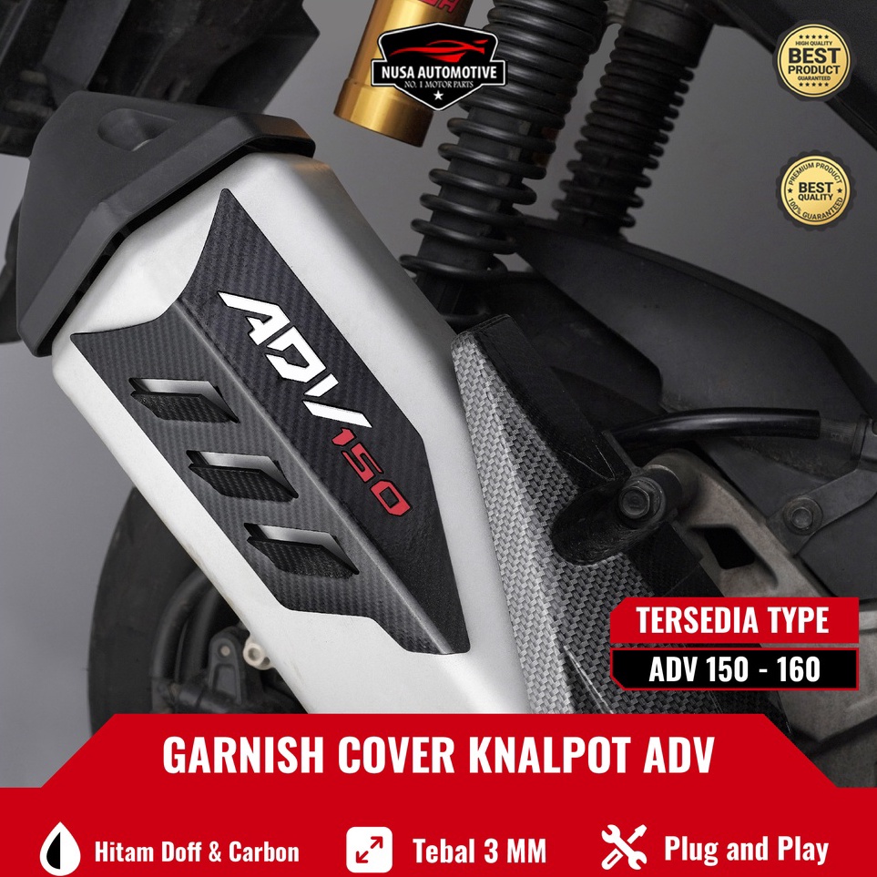 ➽ COVER TUTUP KNALPOT HONDA ADV 150/160  COVER TAMENG HONDA ADV COVER KNALPOT Knalpot cover honda ad