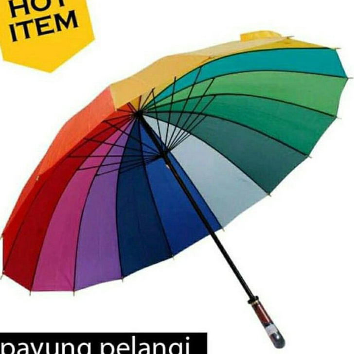 Murah payung golf/payung pelangi/payung pelangi jumbo besar rainbow