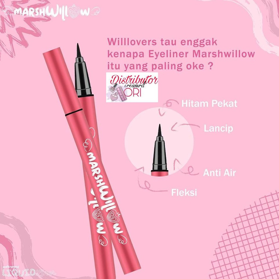 Terkini Marshwillow Black Forest  Liquid Eyeliner by Natasha Wilona
