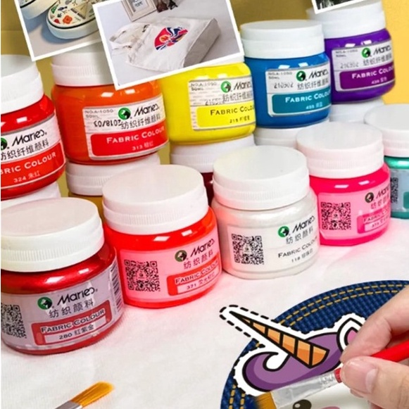

[VB♫.12➤) Maries Fabric Colour A-1050 50ml / Cat Kain / Fabric Colorpaaling.laris..!