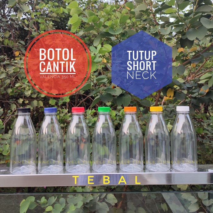 Botol Cantik 350 ml Tebal / Botol Plastik 350 ml /Valencia Tebal(26gr)